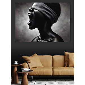 Çığlık Atan Kadın Dekoratif Kanvas - Mdf Ahşap Tablo 100x140 cm