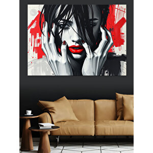 Soyut Kadın Dekoratif Kanvas - Mdf Ahşap Tablo