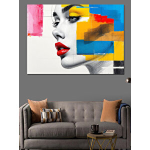 Soyut Kadın Dekoratif Kanvas - Mdf Ahşap Tablo