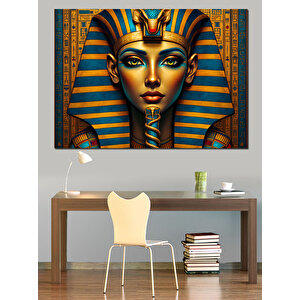 Altın Maske Mısır Kraliçesi Dekoratif Kanvas - Mdf Ahşap Tablo 70x100 cm