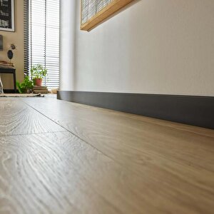 8cmx240cm 1 Adet Pvc Yalı Gri Süpürgelik Suya Neme Dayanıklı Parke Seramik Salon Mutfak Süpürgeliği