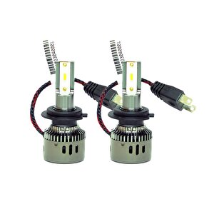 Volkswagen Scirocco 2008-2017 Kısa Far Wise Beyaz H7 Mini Led Xenon Şimşek Etkili 12000 Lümen