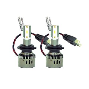 Skoda Octavia Iii Uzun Far Wise Beyaz H7 Mini Led Xenon Şimşek Etkili 12000 Lümen