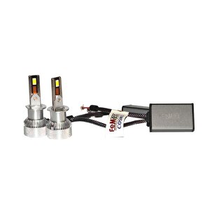 Volkswagen Transporter T5 2004-2009 Uzun Far Mini Cosmo Beyaz H1 Mini Led Xenon Şimşek Etkili 15000 Lümen