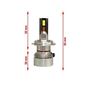 Volkswagen Transporter T5 2004-2009 Uzun Far Mini Cosmo Beyaz H1 Mini Led Xenon Şimşek Etkili 15000 Lümen