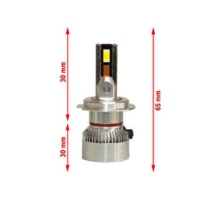 Alfa Romeo Giulietta 2009-2020 Uzun Far Mini Cosmo Beyaz H7 Mini Led Xenon Şimşek Etkili 15000 Lümen