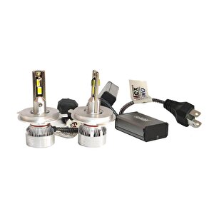 Dacia Sandero 2008-2012  Far Ampulü  Mini Cosmo Beyaz H4 Mini Led Xenon Şimşek Etkili 15000 Lümen