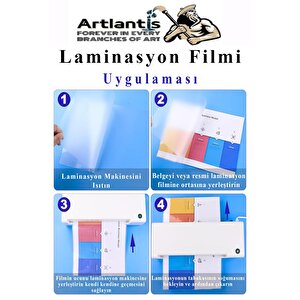 Laminasyon Filmi Parlak A4 20 Li 1 Paket 125 Mikron Laminasyon Kaplama Pvc Kaplama Poşeti 20 Adet