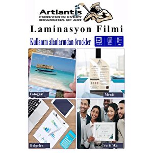 Laminasyon Filmi Parlak A4 20 Li 1 Paket 125 Mikron Laminasyon Kaplama Pvc Kaplama Poşeti 20 Adet