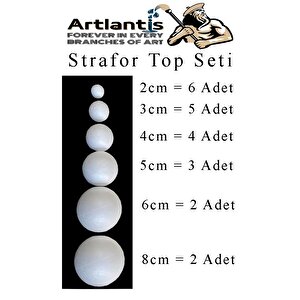 Güneş Sistemi Maketi İçin Strofor Köpük Top 22 Adet Yuvarlak Strafor Top Küre Okul Deney Köpük Toplar