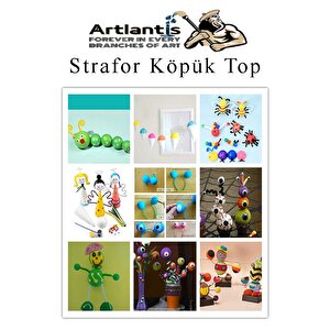 Güneş Sistemi Maketi İçin Strofor Köpük Top 22 Adet Yuvarlak Strafor Top Küre Okul Deney Köpük Toplar
