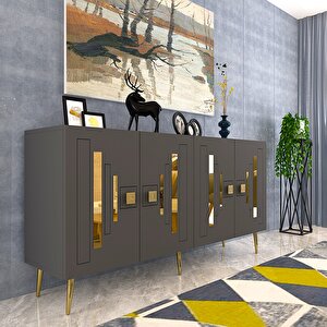 Sedunadd (kb150) Konsol Antrasit Altın Antrasit Gold
