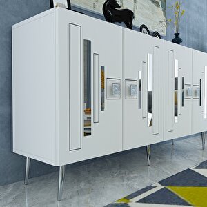 Sedunadd (kb150) Konsol Beyaz Gümüş Beyaz Silver
