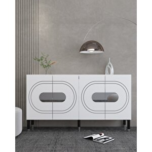 Demetdd (kb150) Konsol beyaz-gümüş Beyaz-Gümüş