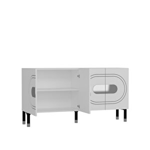Demetdd (kb150) Konsol beyaz-gümüş