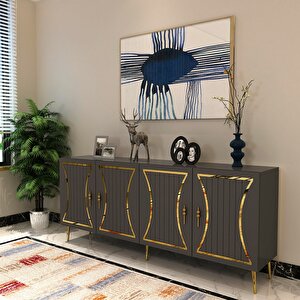 Teandd (kb150) Konsol Antrasit Altıın Antrasit Gold