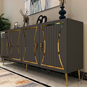 Teandd (kb150) Konsol Antrasit Altıın Antrasit Gold