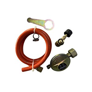 Tekli Portatif Ocak Tüp Girişli Turuncu+dedantör Set+220gr 3 Adet