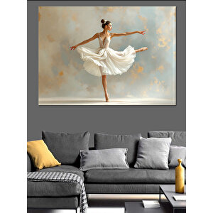 Balerin Dönüş Figürü Dekoratif Kanvas - Mdf Ahşap Tablo