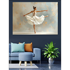 Balerin Dönüş Figürü Dekoratif Kanvas - Mdf Ahşap Tablo 70x100 cm