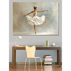 Balerin Dönüş Figürü Dekoratif Kanvas - Mdf Ahşap Tablo 70x100 cm