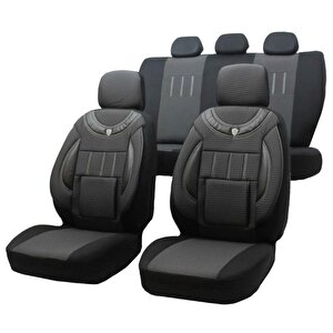 Ki̇a Cerato Eski Kasa  Uyumlu Jakarlı Oto Koltuk Kılıfı Füme-Siyah