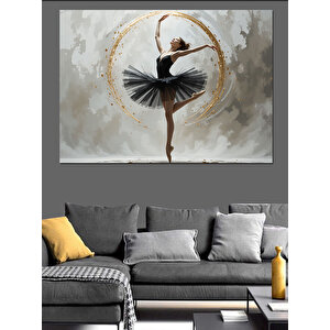 Sahne Işığında Balerin Dekoratif Kanvas - Mdf Ahşap Tablo 50x70 cm