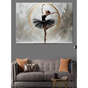 Sahne Işığında Balerin Dekoratif Kanvas - Mdf Ahşap Tablo