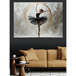 Sahne Işığında Balerin Dekoratif Kanvas - Mdf Ahşap Tablo 35x50 cm