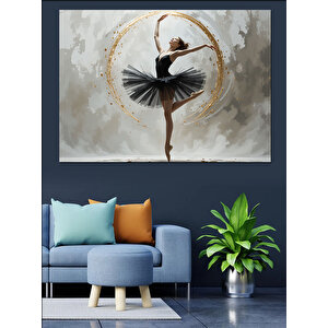 Sahne Işığında Balerin Dekoratif Kanvas - Mdf Ahşap Tablo