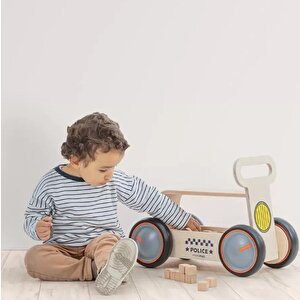 Mamatoyz 03dwp Driveme Wood Polis – Yürüteç Ve Oyuncak Deposu Walker And Toy Wagon