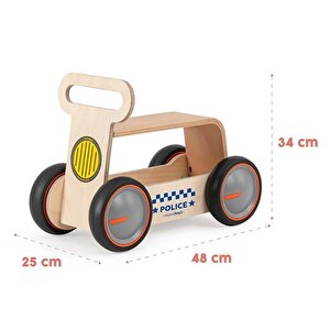 Mamatoyz 03dwp Driveme Wood Polis – Yürüteç Ve Oyuncak Deposu Walker And Toy Wagon