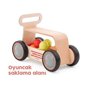 Mamatoyz 03dwa Driveme Wood Ambulans Yürüteç – Bin Sür – Oyuncak Deposu