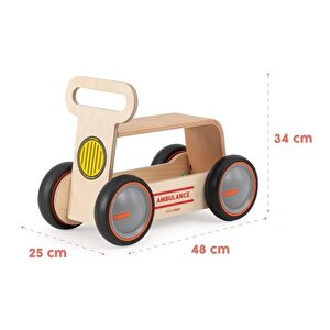 Mamatoyz 03dwa Driveme Wood Ambulans Yürüteç – Bin Sür – Oyuncak Deposu
