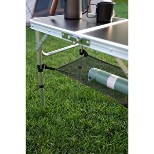 Modulbox Katlanabi̇li̇r, Ayarlanabi̇li̇r Alümi̇nyum, 40x60 Cm, 3 Yüksekli̇, Kamp Masasi, Pi̇kni̇k Masasi