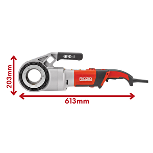 Rıdgıd 44933 Model 690-i 1/2''-2'' Elektrikli El Paftası