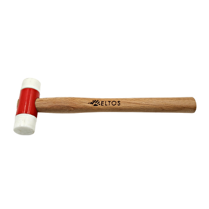 Evt830 30mm Ahşap Saplı Vidalı Plastik Tokmak