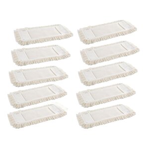 50 Cm Nemli Mop Yedek Bez Beyaz 10 Adet