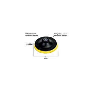 Cda-435 115mm Avuç Taşlama İçin Cırt Zımpara Tabanı