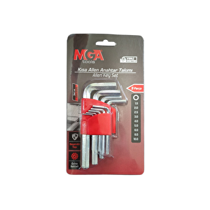 Mg620015tk 9 Parça Kısa L Allen Anahtar Takımı/seti