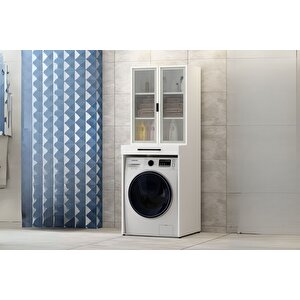Yen 2 Kapaklı Çamaşır Makinesi Dolabı