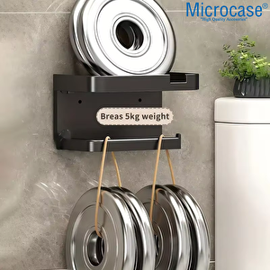 Microcase Duvara Monte Yapışkanlı Tuvalet Kağıdı Askılığı Ve Telefon Tutucu - Al5276