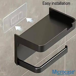 Microcase Duvara Monte Yapışkanlı Tuvalet Kağıdı Askılığı Ve Telefon Tutucu - Al5276