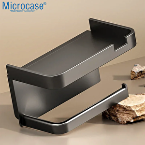 Microcase Duvara Monte Yapışkanlı Tuvalet Kağıdı Askılığı Ve Telefon Tutucu - Al5276