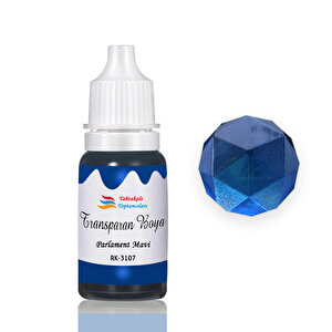 Epoksi Reçine Transparan Boya Pigment Şeffaf Epoksi Boyası 20 Ml  Parlament Mavi - 3107 Parlement Mavi