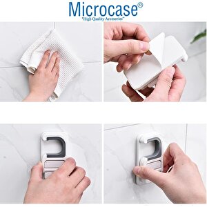 Microcase Yapışkanlı Kaymaz Süpürge Paspas Mop Havlu Eşya Tutucu -al4799