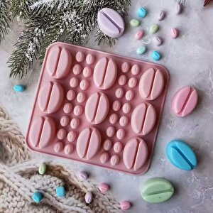 Silikon Kek Kalıp Sugarcraft Kahve Çekirdekleri Kalıbı Şeker Hamuru Çikolata Kalıbı