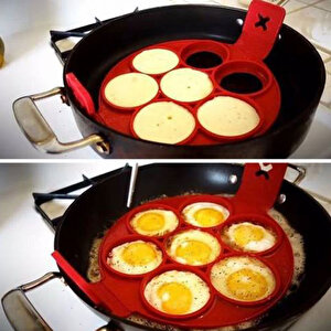 Silikon Pancake Kalıbı Ve Pankek Pişirme Kalıbı Krep Kalıbı 7 Li