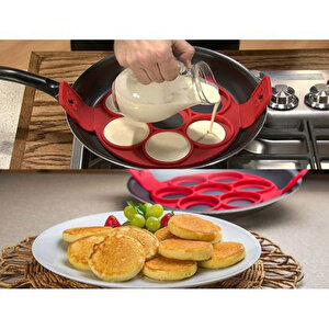 Silikon Pancake Kalıbı Ve Pankek Pişirme Kalıbı Krep Kalıbı 7 Li