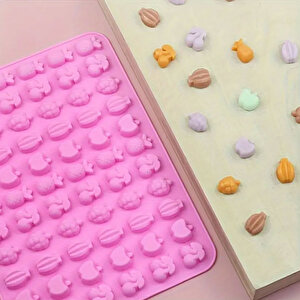 Silikon Kek Kalıp Çikolata Minik Meyve Figürleri Kalıbı Şeker Hamuru Jelibon Kalıbı